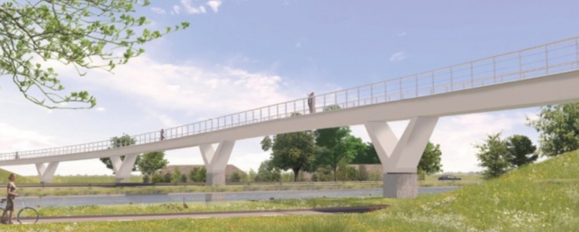 Solico’s most recent project, an impressive bicycle bridge over the N207 and the Aarkanaal is currently being built